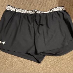 Black Under Armor athletic shorts